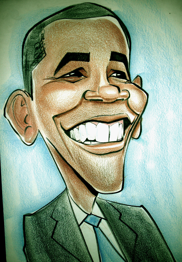 Caricatures Of Obama. and fun than caricatures,
